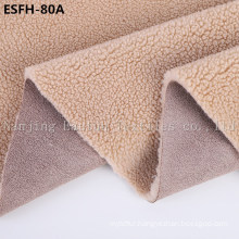 Print and Golden-Plating Suede Bonded Faux Fur Esfh-80A